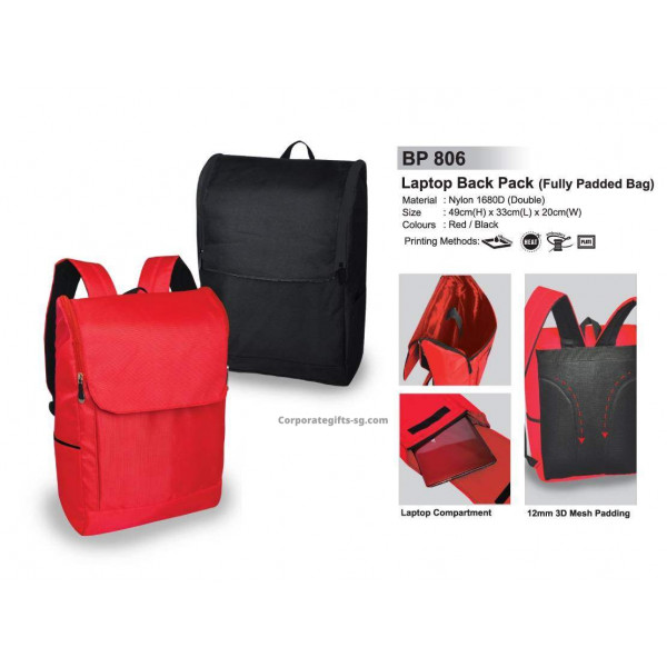 BP 806 Laptop Back Pack (Fully Padded Bag)